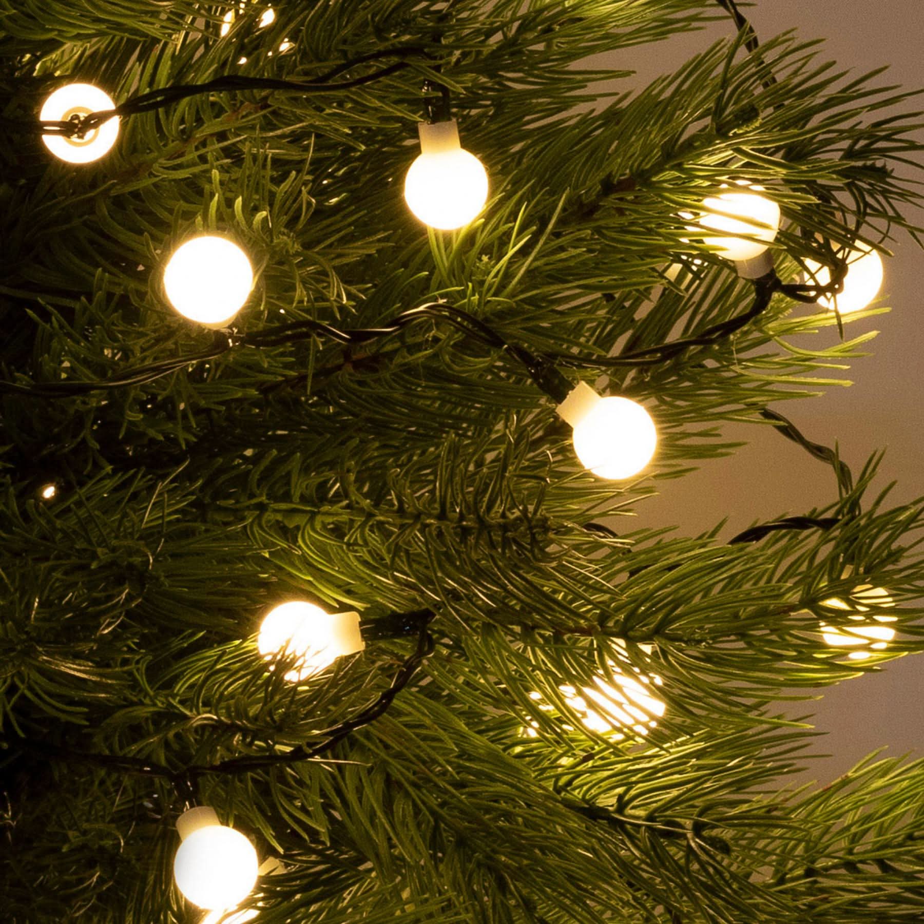 Ghirlanda LED cu Globuri 50 LED-uri Alb Cald Interior Decor Elegant KII50BWW