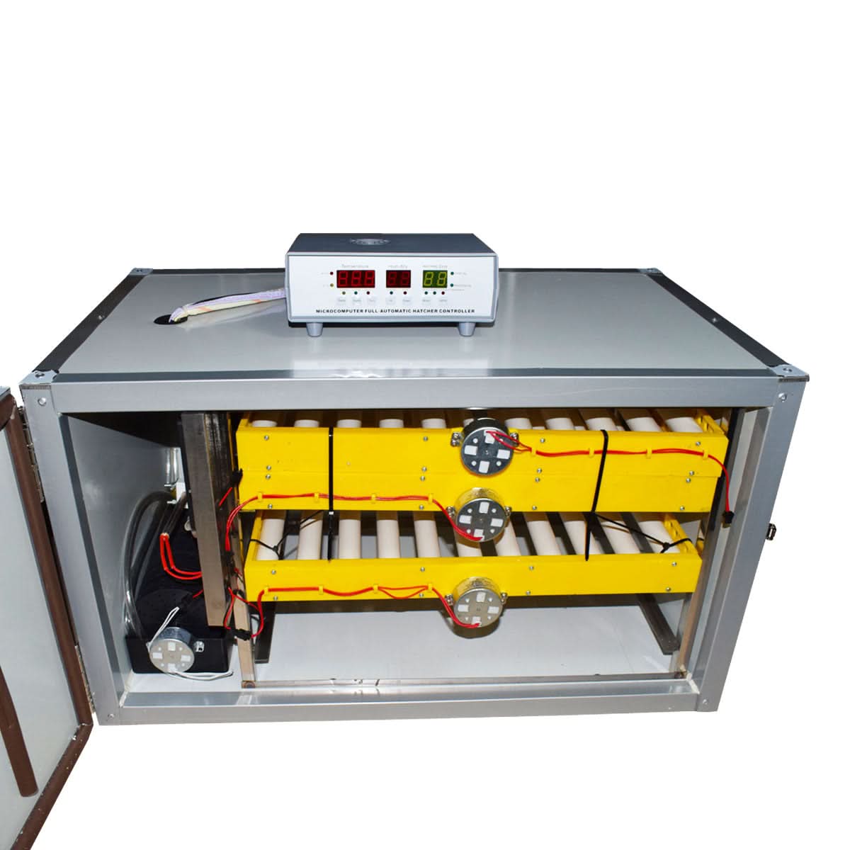 Incubator ZEP 180 pentru oua, capacitate mare, control digital, intoarcere automata, ovoscop integrat