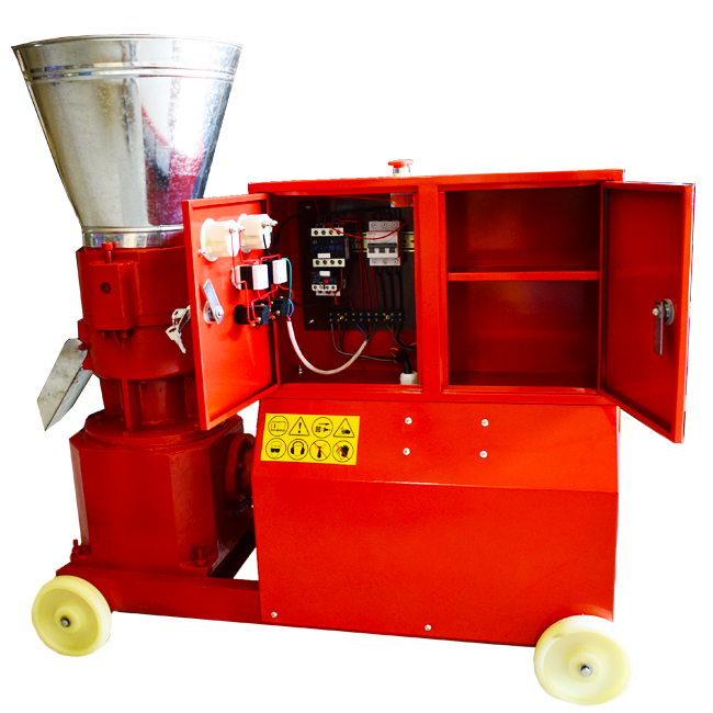 Granulator pentru furaje KL-230S, 7.5kW, 1500 rpm, 380V, cu motor si 3 matrite, Tehno MS #520