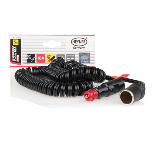 Cablu Prelungitor Spiralat Bricheta Premium Pro 12/24V 10A - Alimentare Ușoară pentru Aparatele Electrice