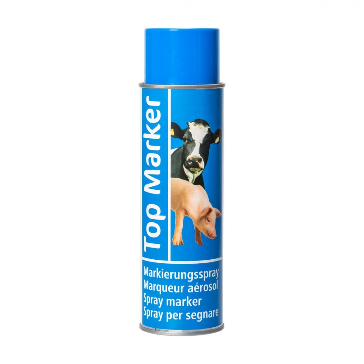 Spray albastru pentru marcarea bovinelor, vitelor, caprelor sau porcilor, TopMarker, 500 ml