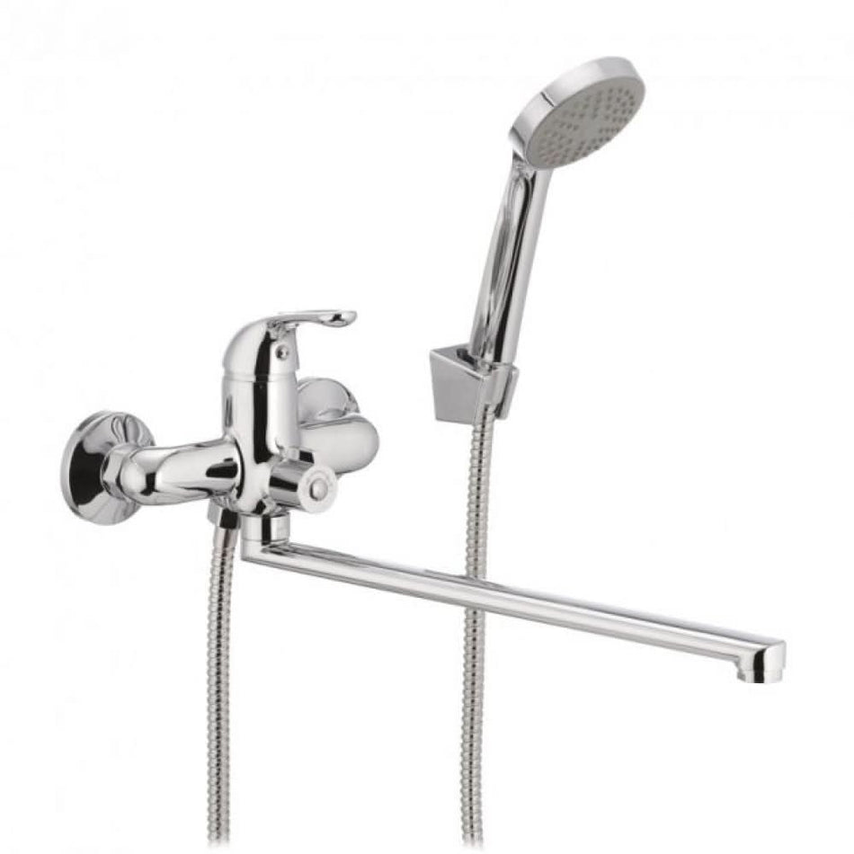 Baterie baie MIXXUS YOTA 006-25cm EURO, monocomanda, silumin, finisaj cromat, cartus ceramic