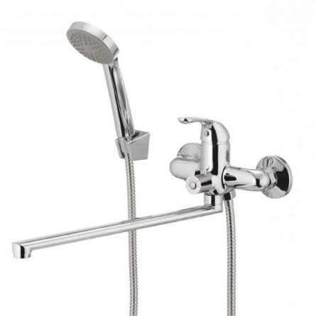 Baterie baie MIXXUS YOTA 006-25cm EURO, monocomanda, silumin, finisaj cromat, cartus ceramic