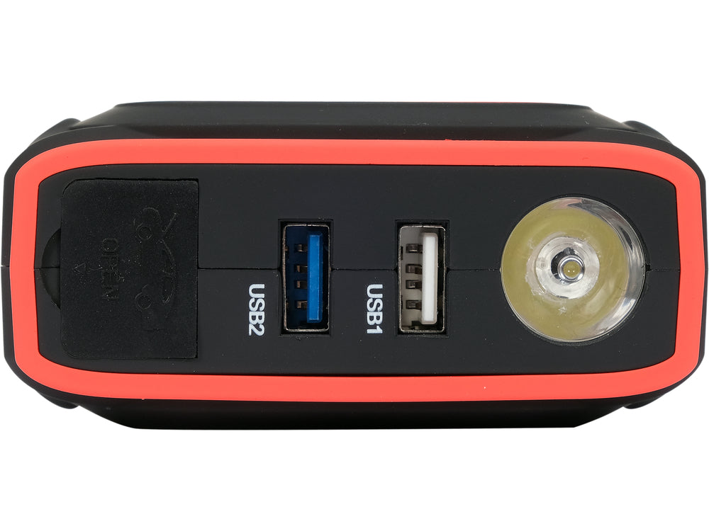 Acumulator extern portabil 16000mAh cu functie booster, incarcare wireless, lanterna SOS, pentru motoare benzina si diesel si dispozitive mobile