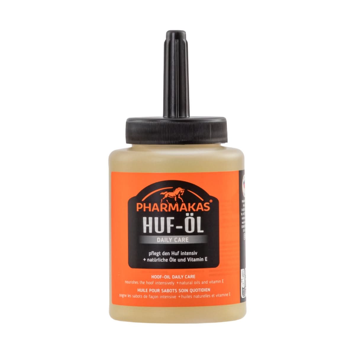 Ulei pentru copite, cu vitamina E si cu perie, Pharmakas, 475 ml