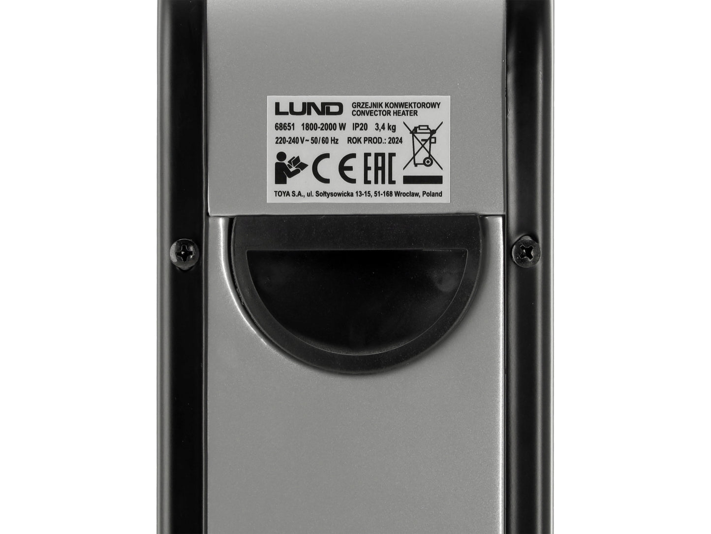 CONVECTOR ELECTRIC 2000W NEGRU