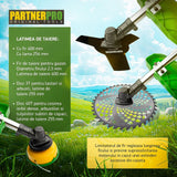 Motocoasa Benzina PartnerPro PP57, 6CP, 52cc, 2T, pentru iarba si tufis