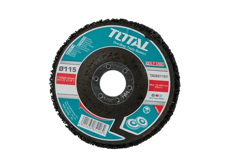 Disc curatare rugina si vopsea TOTAL Poly Strip, 115 x 22.22 mm