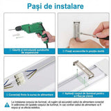 Corp pentru tub LED T8 2x25W, IP65, 1500 mm