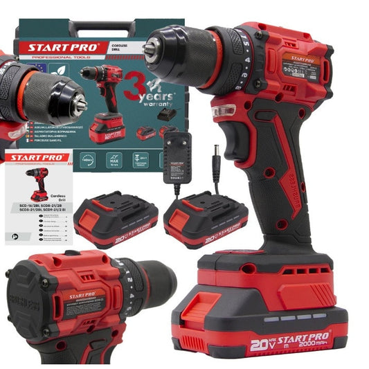 Masina de gaurit si insurubat StartPro SCD8-21, 20V, 40Nm