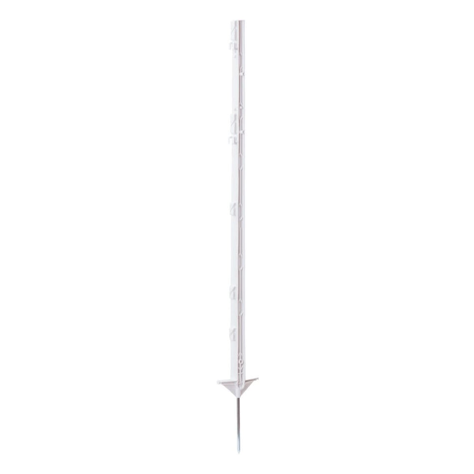 Stalp plastic gard electric, set 40 buc, 105cm cu varf otel galvanizat si suport fir banda
