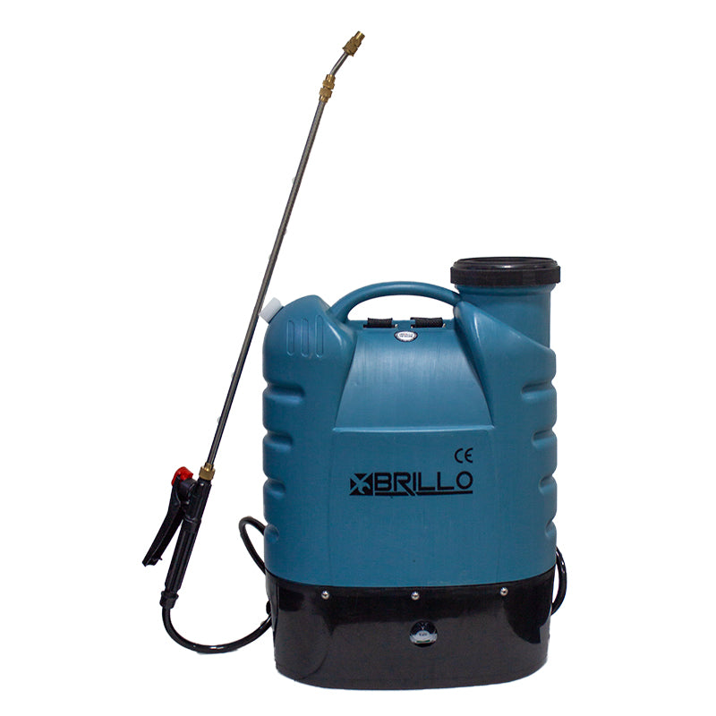 Pompa de stropit Brillo, cu baterie si manometru, 20 litri