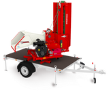 Tocator crengi ZE PAM-200 BD-K PRO cu motor 35 CP, diametru max 200 mm, banda transport 3.5 m, 14 m3/h