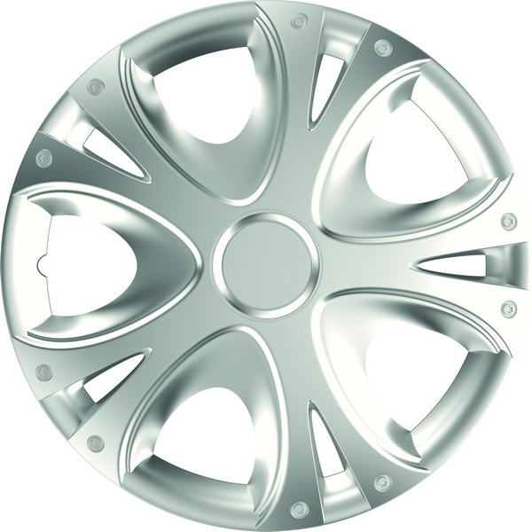 Set 4 Capace Roți Auto Mega Drive Dynamic 78470 – 13 Inch, Argintii