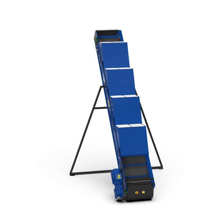 Banda transportare inclinata 4 m TL-1000, motor-reductor 0.37 kW, capacitate 1000 kg/h