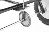 Distribuitor manual ZEP DM-60 PROFI pentru insamantare si fertilizare gazon, 60L, 56 kg, latime 3-3.6 m, roti pneumatice 15", prelata inclusa