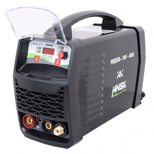 Aparat sudura invertor Minsk Electro TIG-450A, 450A, TIG/MMA, 230V, cabluri cupru, pistol TIG, protectie supraincalzire