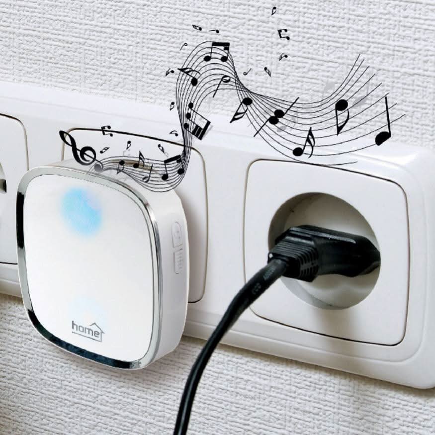 Sonerie Wireless DB 2070AC, alimentare 230 V~, raza de actiune 200 m, volum reglabil
