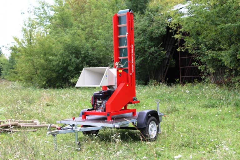 Tocator de crengi ZEP AM-120BD-K PRO ARPAL, diametru maxim 120 mm, motor 18 CP, productivitate 10 m3/ora, banda transportoare inclusa