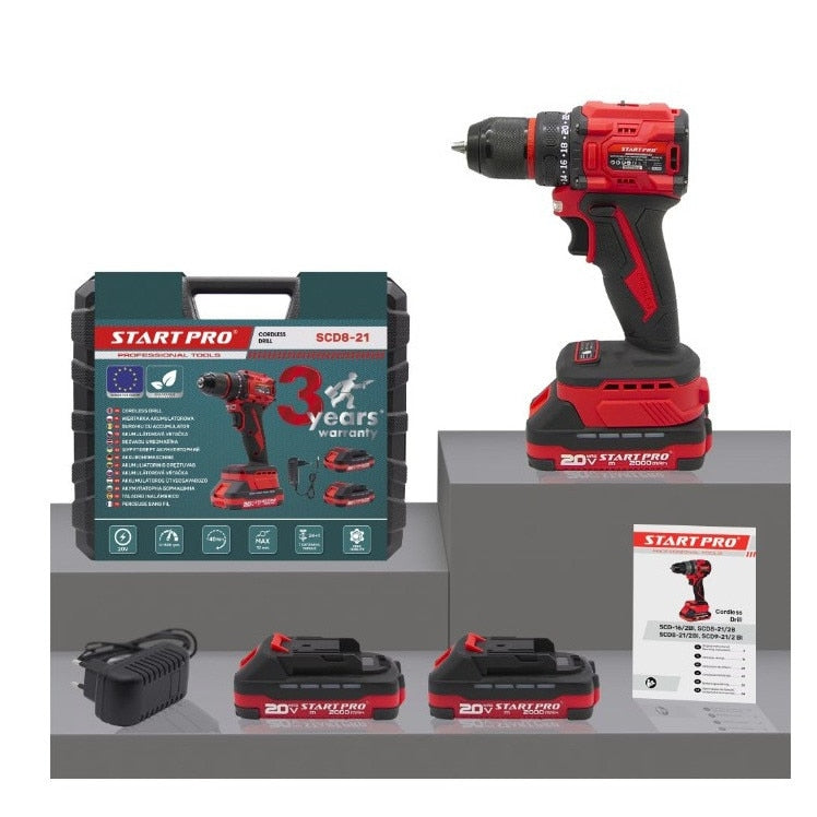 Masina de gaurit si insurubat StartPro SCD8-21, 20V, 40Nm