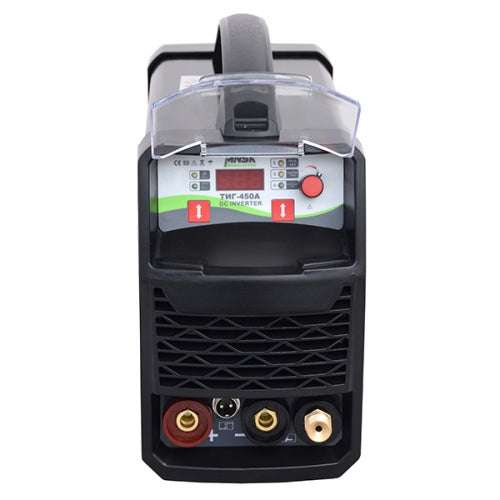 Aparat sudura invertor Minsk Electro TIG-450A, 450A, TIG/MMA, 230V, cabluri cupru, pistol TIG, protectie supraincalzire