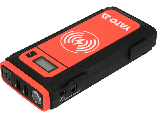 Acumulator extern portabil 16000mAh cu functie booster, incarcare wireless, lanterna SOS, pentru motoare benzina si diesel si dispozitive mobile - vedere 1