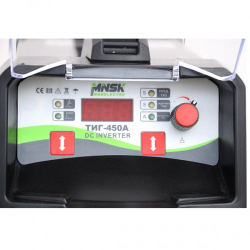 Aparat sudura invertor Minsk Electro TIG-450A, 450A, TIG/MMA, 230V, cabluri cupru, pistol TIG, protectie supraincalzire