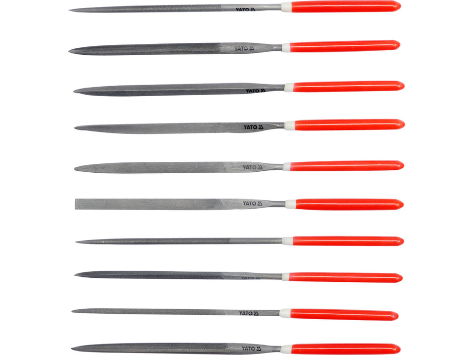 Set pile conice 3x140x65 mm, 10 bucati, pentru finisare metal si lemn