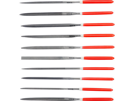 Set pile conice 3x140x65 mm, 10 bucati, pentru finisare metal si lemn