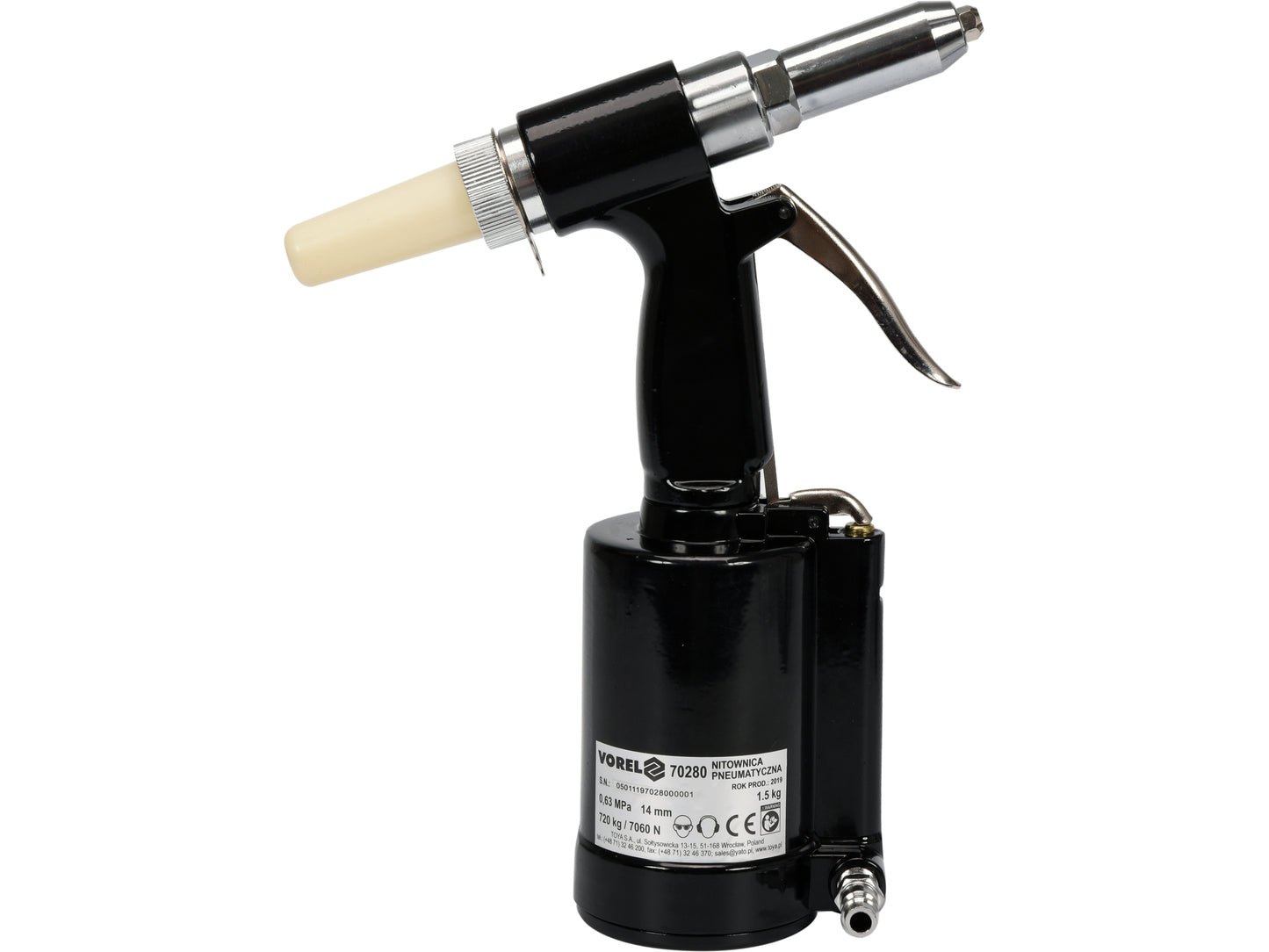 PRESĂ PNEUMATICĂ DE NITUIT 2,4; 3,2; 4,0; 4,8MM