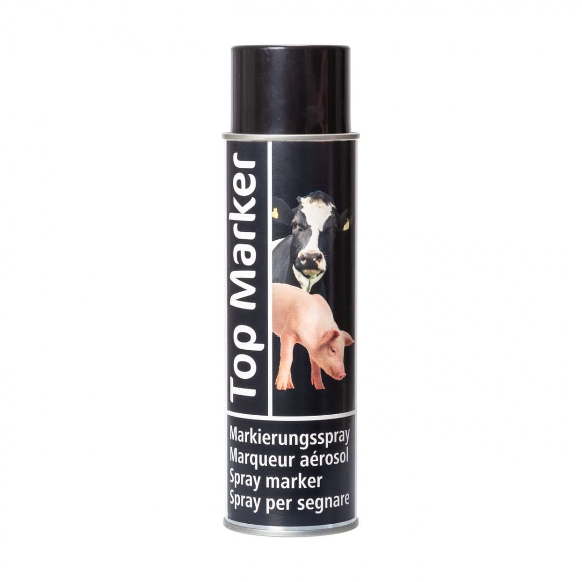 Spray negru pentru marcarea bovinelor, vitelor, caprelor sau porcilor, TopMarker, 500 ml