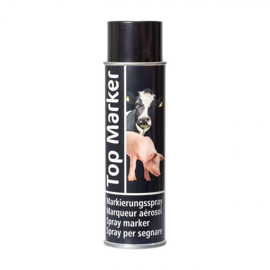 Spray negru pentru marcarea bovinelor, vitelor, caprelor sau porcilor, TopMarker, 500 ml
