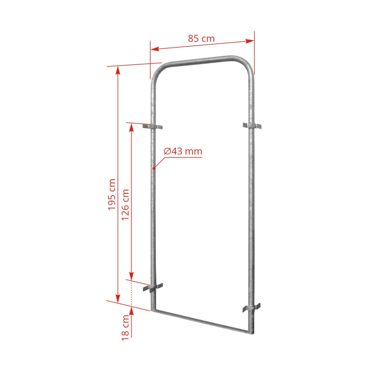 Rama de montaj pentru poarta culisanta