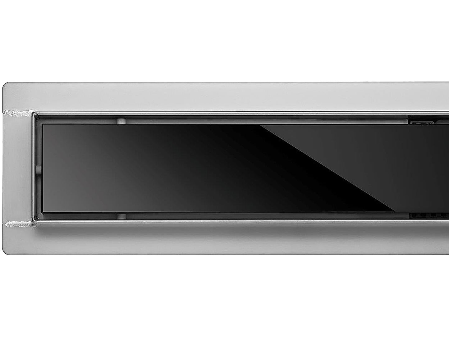 RIGOLĂ DUȘ STICLĂ NEAGRĂ 80CM, WET&DRY