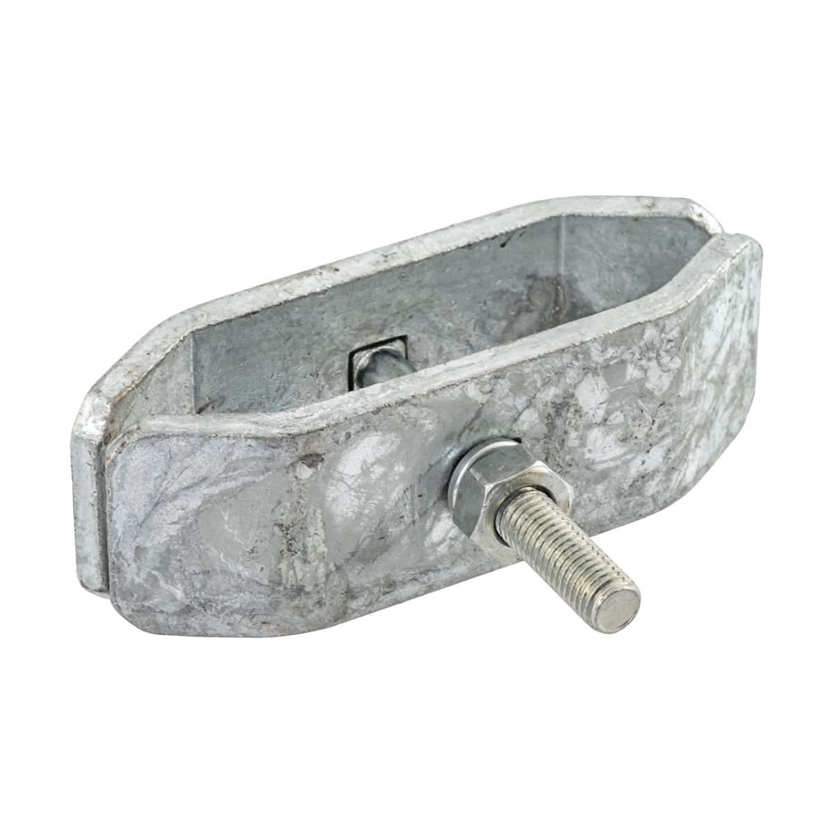 Conector pentru panouri de pasune cu chenar metalic, otel galvanizat, surub M10