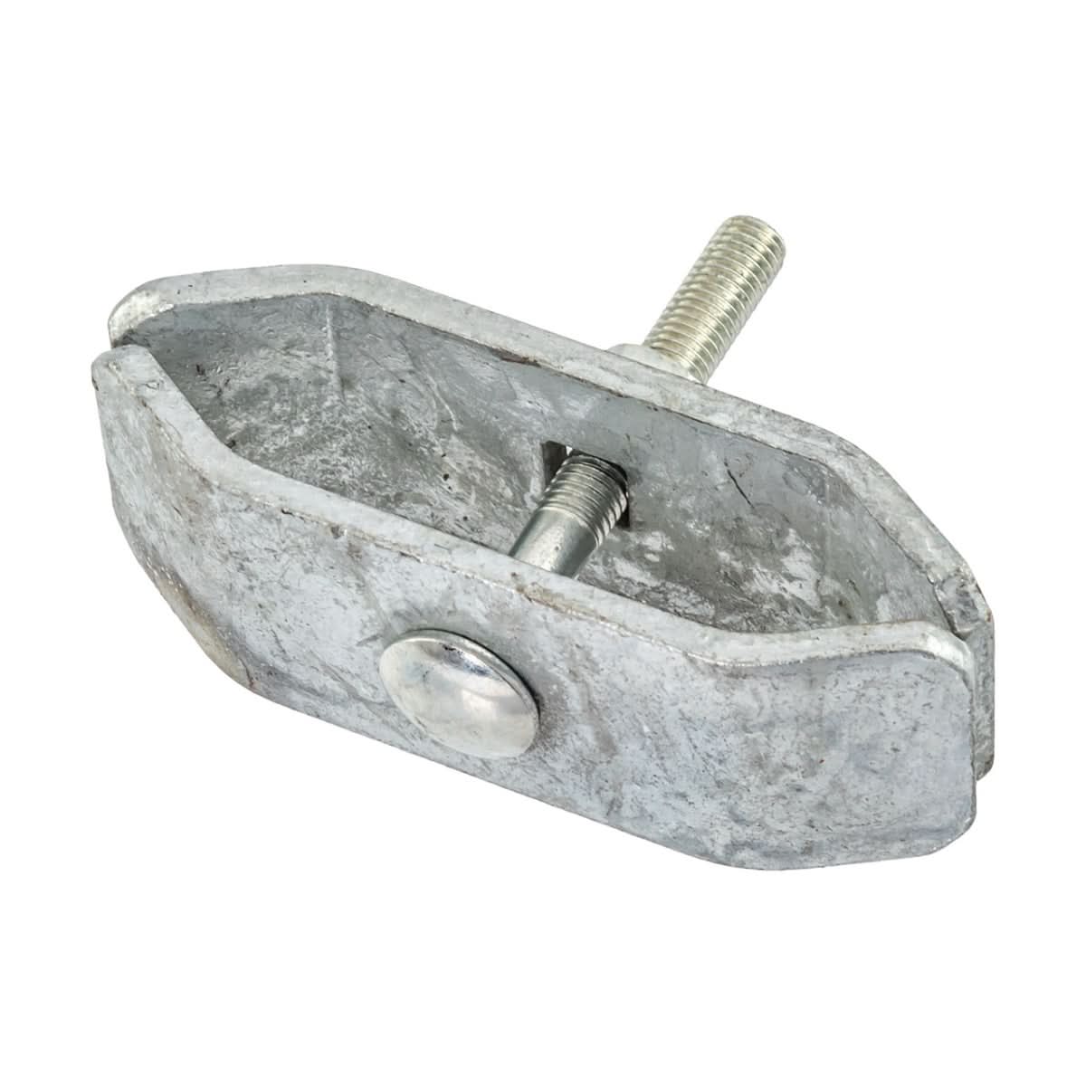 Conector pentru panouri de pasune cu chenar metalic, otel galvanizat, surub M10