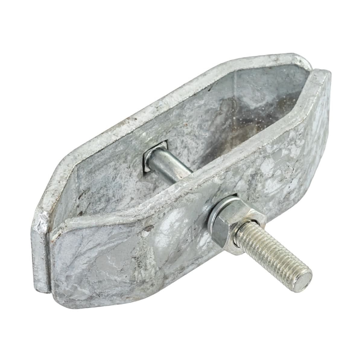 Conector pentru panouri de pasune cu chenar metalic, otel galvanizat, surub M10