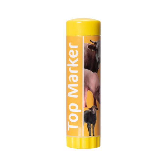 Creion galben pentru marcarea animalelor pe termen scurt, TopMarker, 60 ml