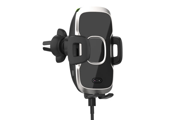 Suport Telefon Auto Smart cu Încărcare Wireless Fast Charge și Fixare în Grila de Ventilație