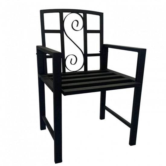 Set mobilier gradina metalic VivaTechnix VMD-1046, masa cu orificiu umbrela 42 mm + 2 scaune, profil 40x20x1.5 mm