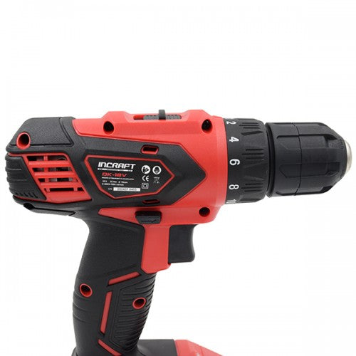 Masina insurubat cu acumulator 18V Incraft DK-18V 2 viteze 35Nm 2 acumulatori valiza