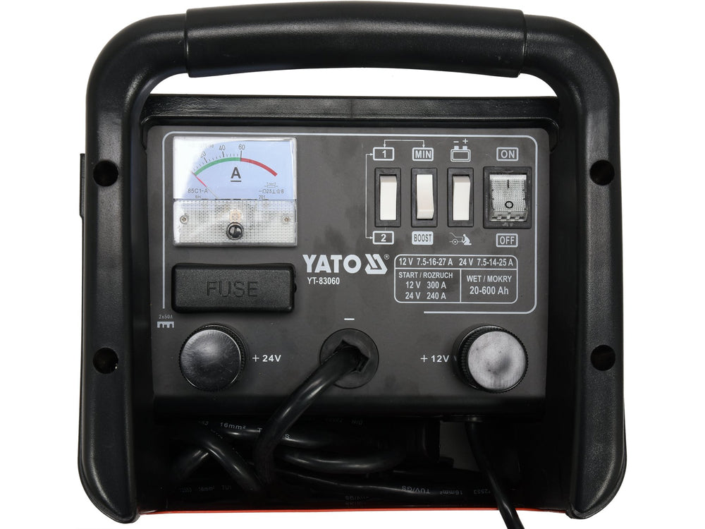 Robot pornire auto 12V-24V, 20-600Ah, redresor pentru baterii complet descarcate, protectie suprasarcina si polaritate inversa - vedere 2