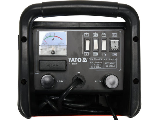 Robot pornire auto 12V-24V, 20-600Ah, redresor pentru baterii complet descarcate, protectie suprasarcina si polaritate inversa - vedere 2