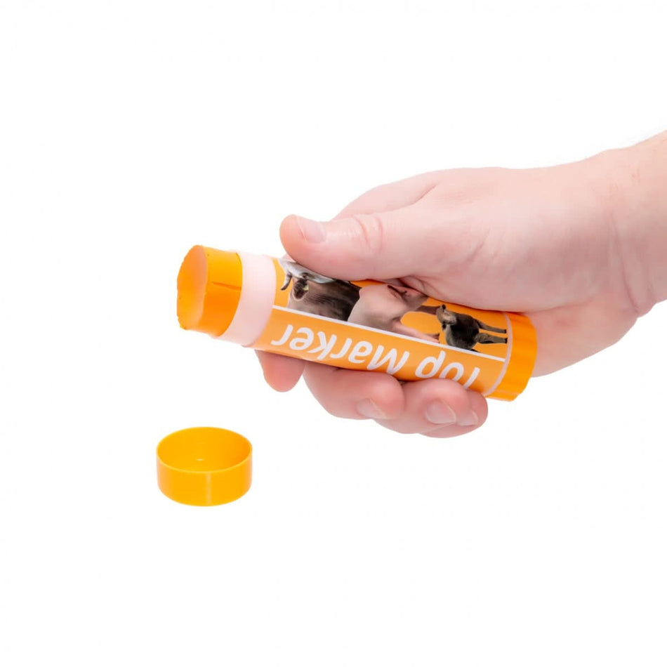 Creion portocaliu pentru marcarea bovinelor, porcilor și ovinelor, pe termen scurt, 60 ml