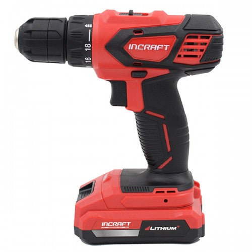 Masina insurubat cu acumulator 18V Incraft DK-18V 2 viteze 35Nm 2 acumulatori valiza