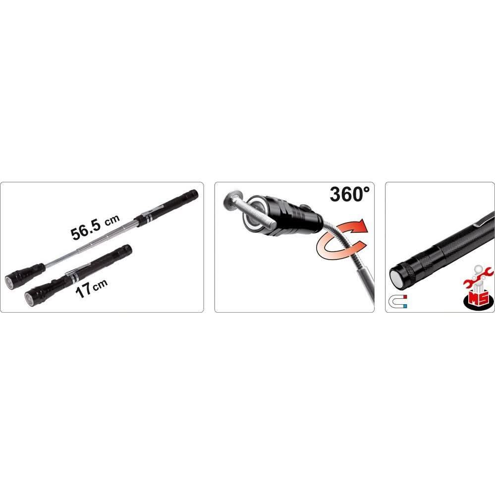 Telescop Magnetic Cu Led Vorel 78405, 17-56,5 cm - ZEP.RO - Ți-e la îndemână!