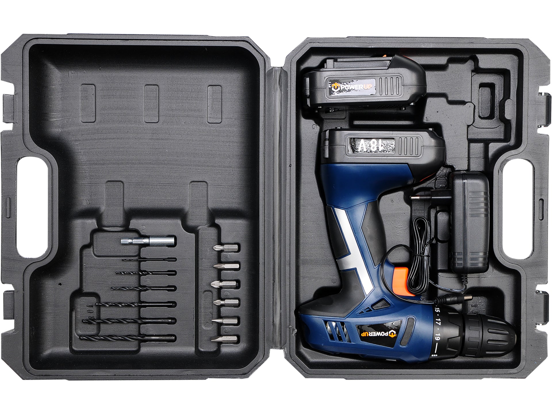 18V LI-ION CORDLESS DRILL W/ 2 BATTERIES