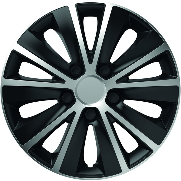 Set Capace Roți 16 inch Silver & Black Rapide, Universale