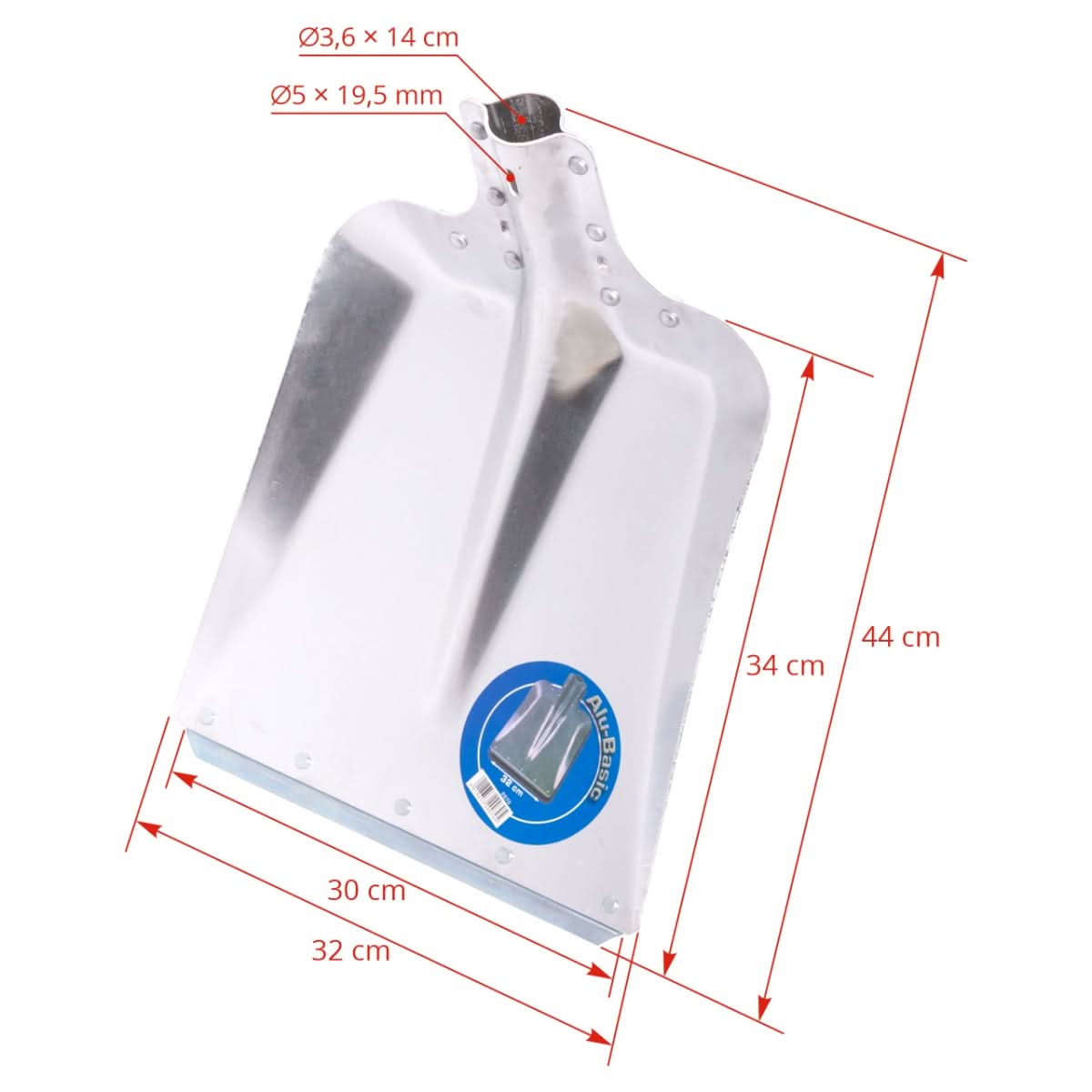 Lopata aluminiu, 32 cm