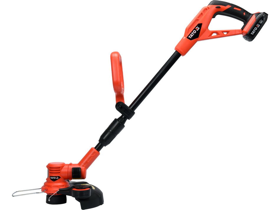Trimmer pe acumulator 18V, latime taiere 250/300mm, tija telescopica, Yato